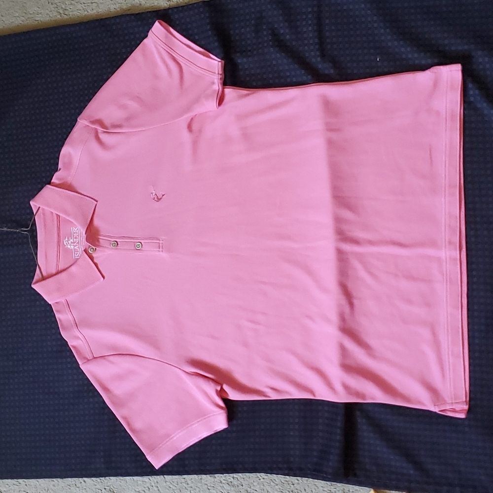 Islander pink polo size large
